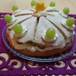 Kiwi - hroznová tortička