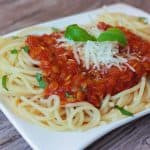 Vege boloňské špagety